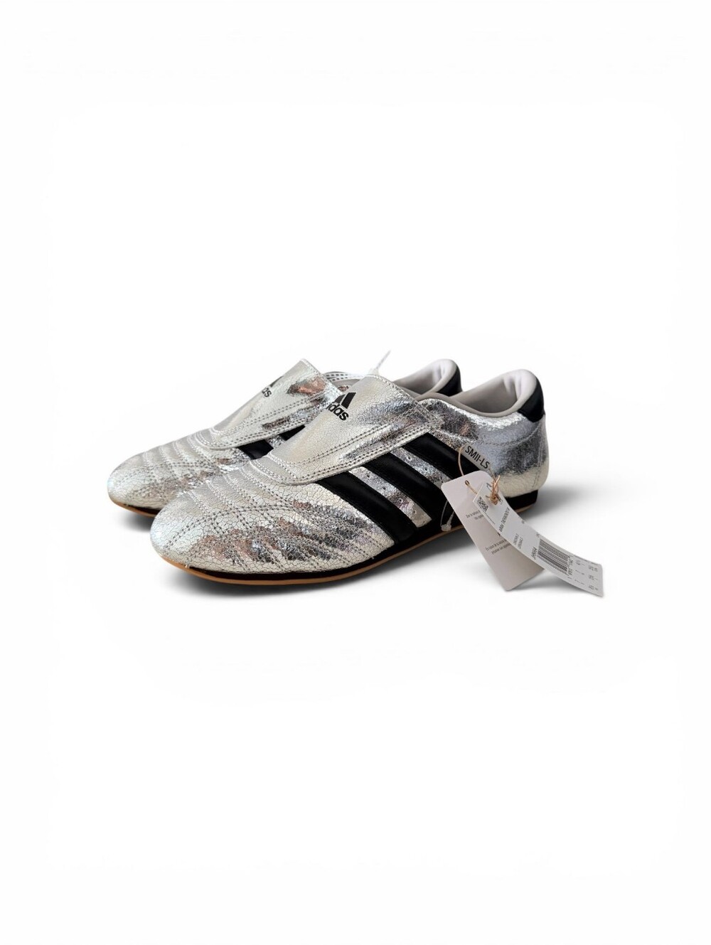 adidas Silver Metallic Slip-On Sneakers